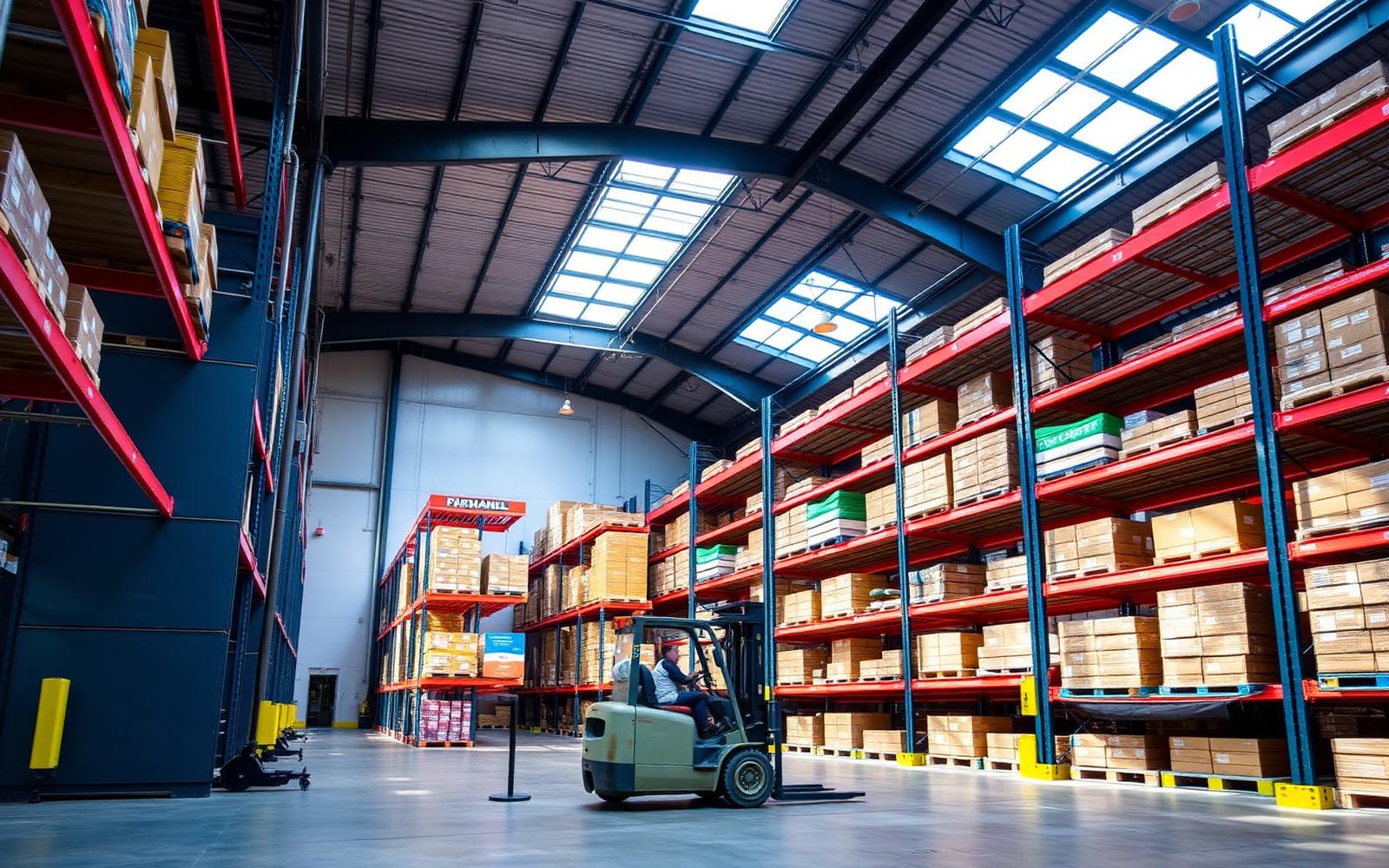 Industrial warehouse construction project